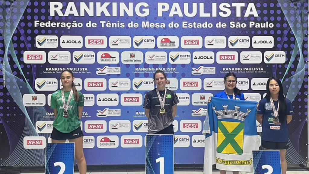 Marília conquista 5 medalhas no Paulista de Tênis de Mesa