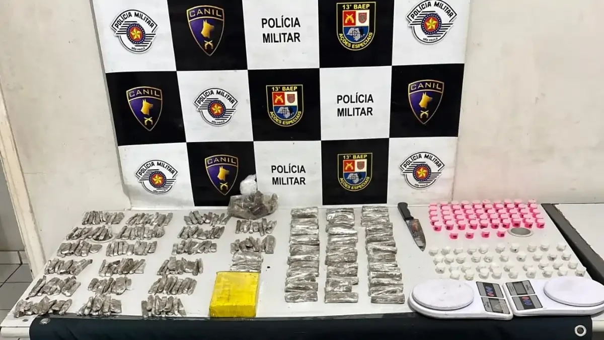 Baep apreende drogas na zona oeste de Marília
